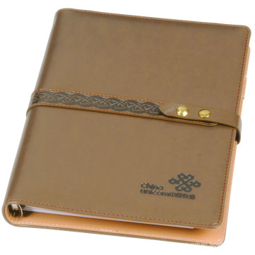 Customized PU Leather Printed Notebook para Diário